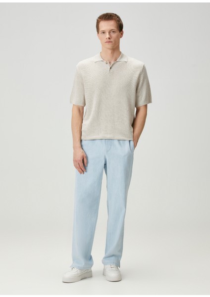 Açık Mavi Denim Pantolon