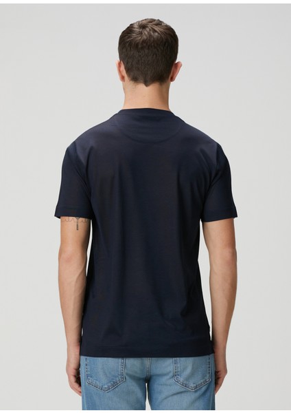Lacivert Ipek T-Shirt