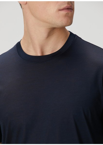 Lacivert Ipek T-Shirt