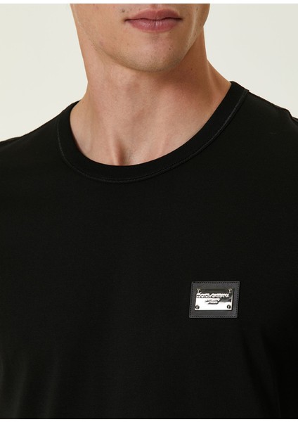 Siyah Logo Detaylı T-Shirt indirimleri