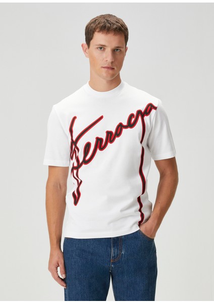 Beyaz Bordo T-Shirt