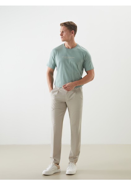 Yeni Sezon Standart Kalip Gabardin Erkek Chino Pantolon - S5FG90Z8