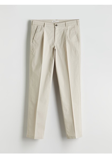 Yeni Sezon Standart Kalip Gabardin Erkek Chino Pantolon - S5FG90Z8