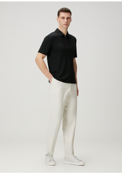 Siyah Polo Yaka Yün T-Shirt fiyatları