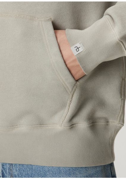 Gri Kapüşonlu Sweatshirt