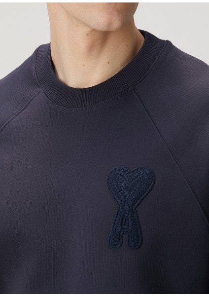 Lacivert Logo Detaylı Organik Pamuk Sweatshirt indirimleri