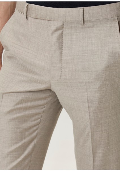 Kahverengi Yün Formal Pantolon