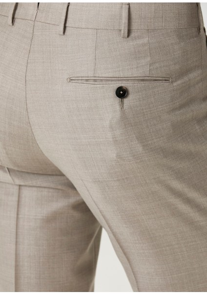 Kahverengi Yün Formal Pantolon