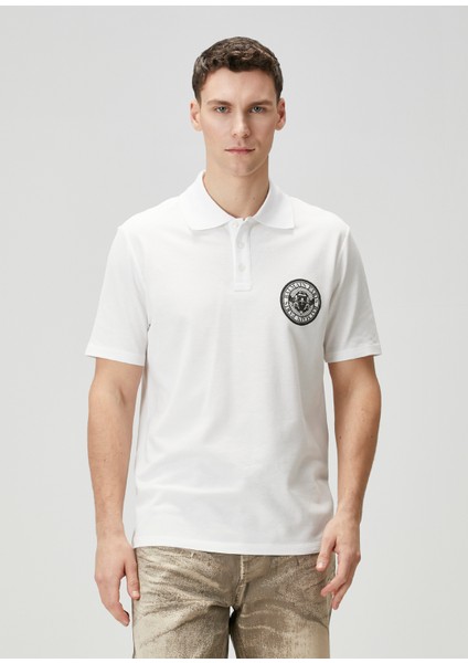 Beyaz Polo Yaka T-Shirt