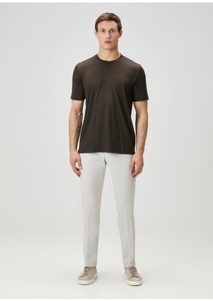 James Kahverengi Yün T-Shirt