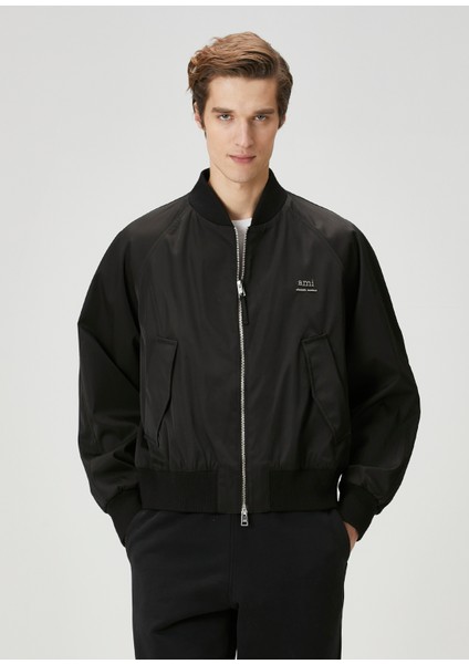 Siyah Bomber Ceket