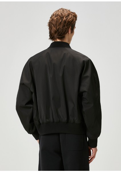 Siyah Bomber Ceket