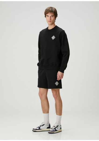 Pearl Diamond Siyah Organik Pamuk Sweatshirt fiyatları
