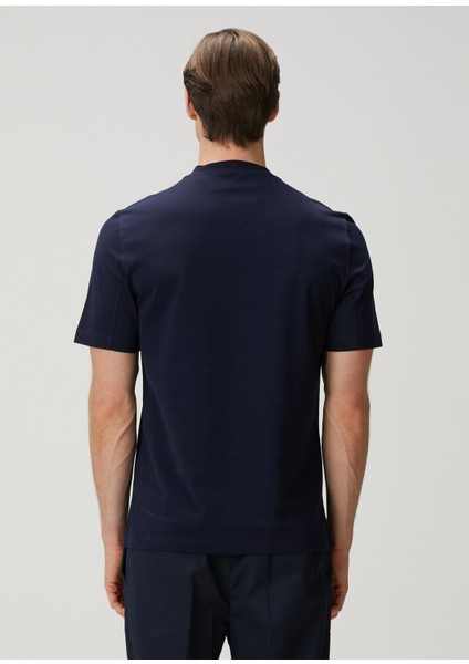 Lacivert Logo Nakışlı T-Shirt fırsatları