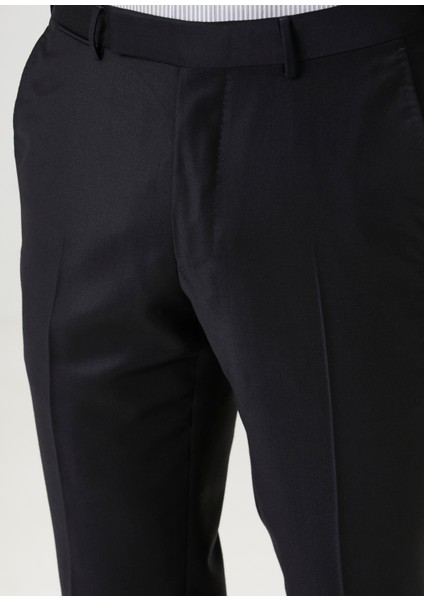 Lacivert Yün Formal Pantolon