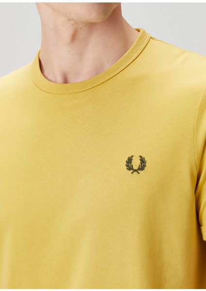 Regular Fit Ringer Sarı T-Shirt