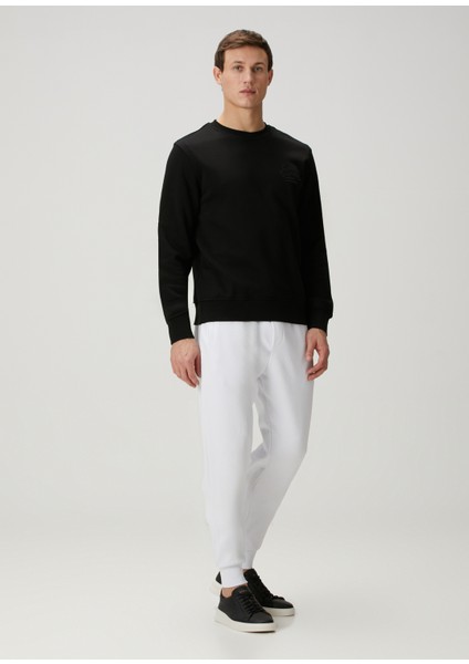 Siyah Logo Nakışlı Sweatshirt fiyatları