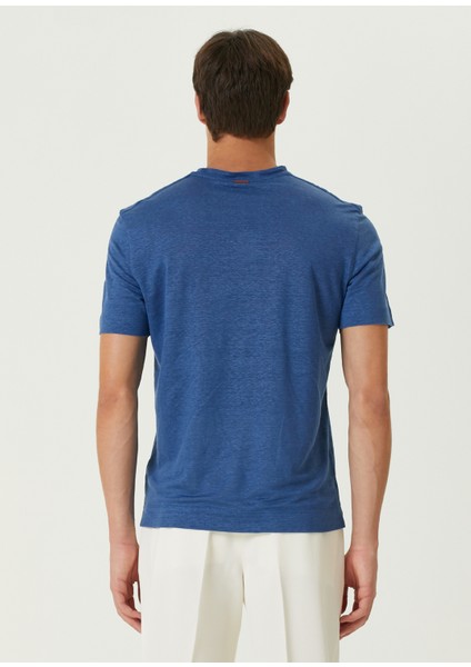 Koyu Mavi Keten T-Shirt fırsatları