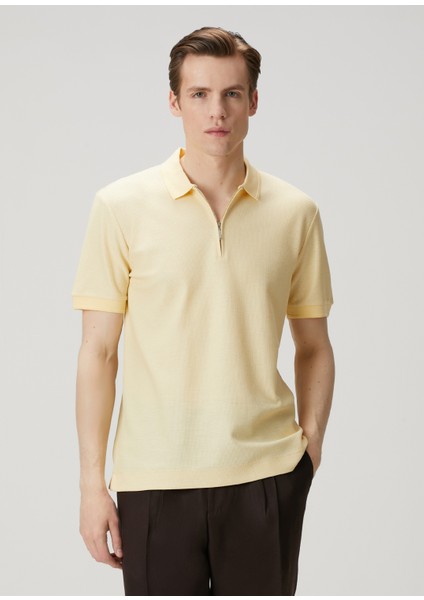 Sarı Polo Yaka T-Shirt