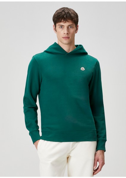 Yeşil Logo Patchli Sweatshirt