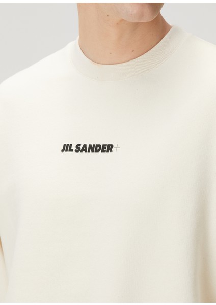 Beyaz Logo Baskılı Sweatshirt indirimleri