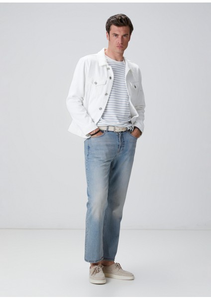 Kırık Beyaz Denim Mont modelleri