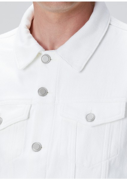 Kırık Beyaz Denim Mont