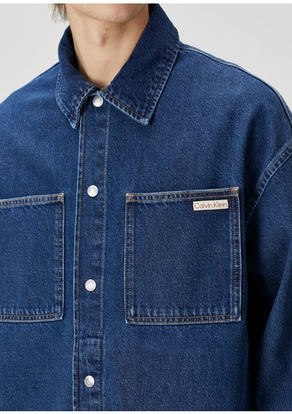 Lacivert Denim Dış Gömlek indirimleri