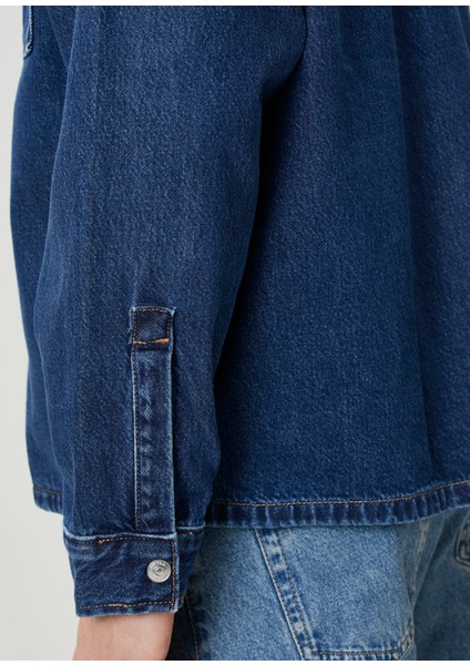 Lacivert Denim Dış Gömlek