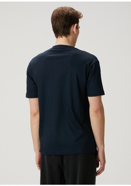 Lacivert Logo Baskılı T-Shirt fırsatları
