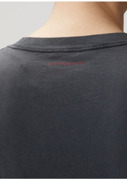 Siyah Logo Baskılı T-Shirt