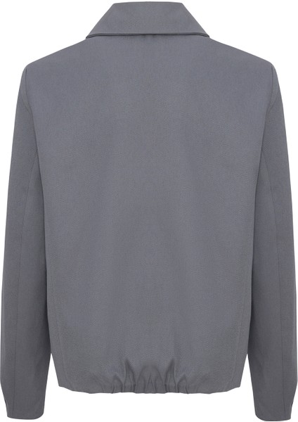 Gray Puffer Gabardin Erkek Ceket