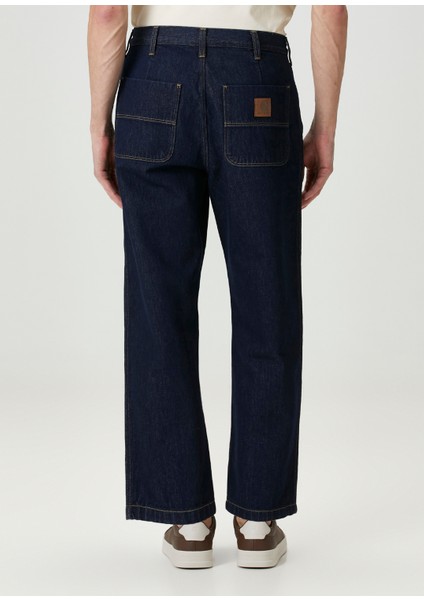 Jace Mavi Cropped Jean Pantolon