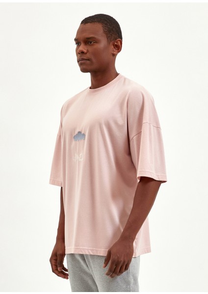 Yağmur Bulutu Pudra Oversize T-Shirt fiyatları