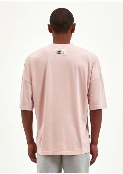Yağmur Bulutu Pudra Oversize T-Shirt modelleri