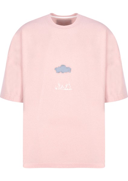 Yağmur Bulutu Pudra Oversize T-Shirt indirimleri