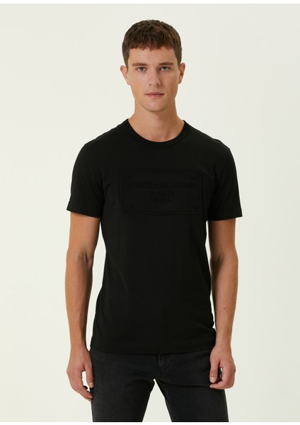 Sport Siyah Logolu T-Shirt
