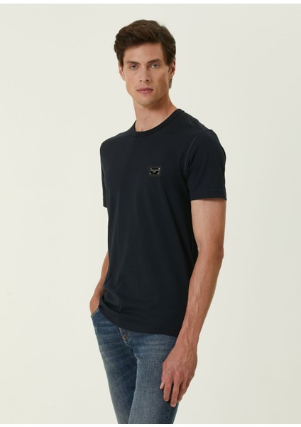 Lacivert Logo Detaylı T-Shirt modelleri