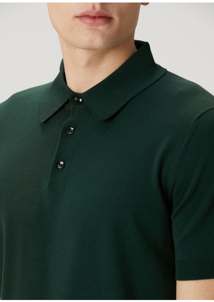Yeşil Polo Yaka Kısa Kollu Triko indirimleri