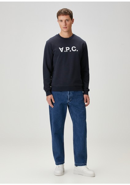 Lacivert Logo Baskılı Sweatshirt fiyatları