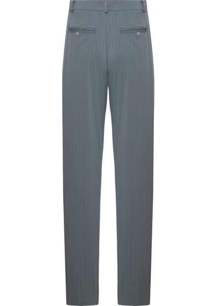 Gray Çizgili Dokuma Erkek Casual Pantolon fiyatları