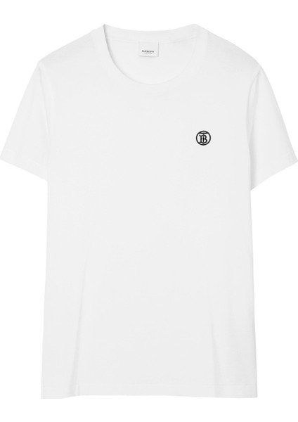 Parker Cotton Beyaz Erkek T-Shirt