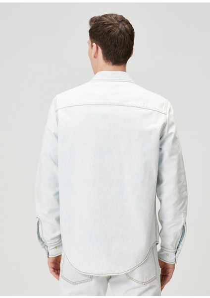 Açık Mavi Denim Gömlek fırsatları