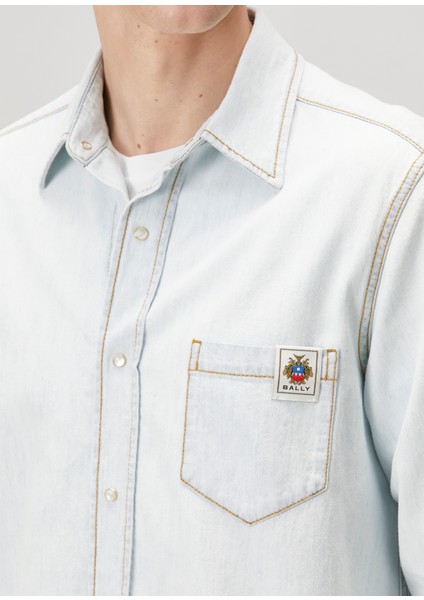 Açık Mavi Denim Gömlek indirimleri