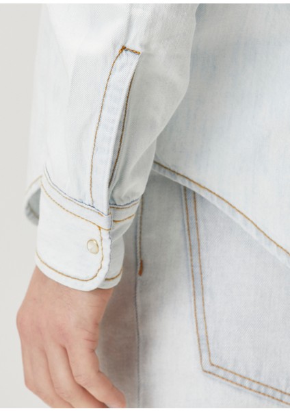 Açık Mavi Denim Gömlek