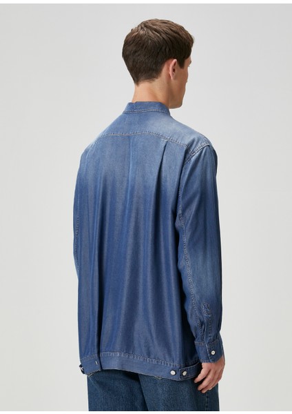 Lacivert Denim Gömlek