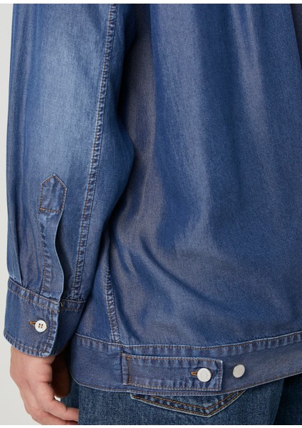Lacivert Denim Gömlek