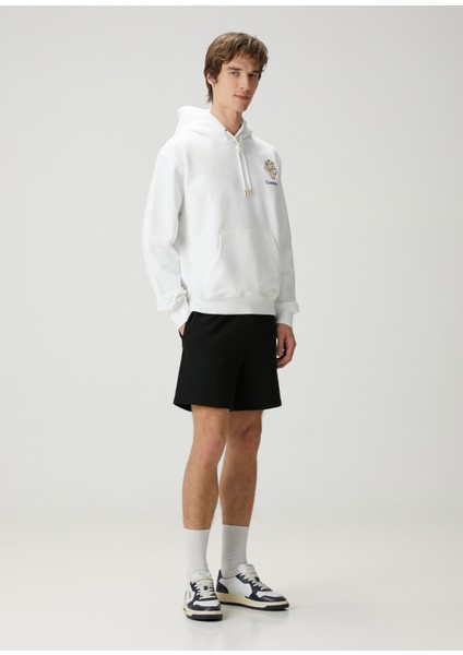 Diamond Column Kapüşonlu Organik Pamuk Sweatshirt