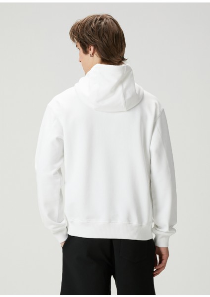 Diamond Column Kapüşonlu Organik Pamuk Sweatshirt