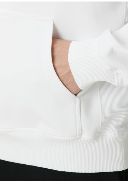 Diamond Column Kapüşonlu Organik Pamuk Sweatshirt